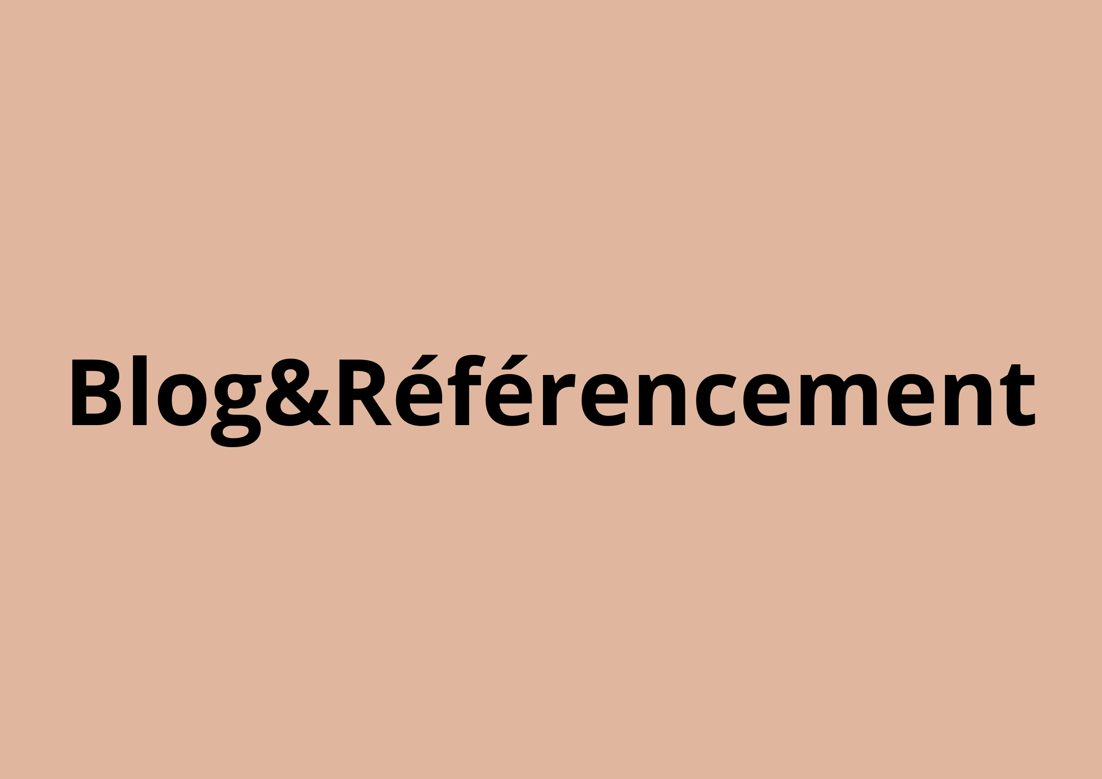 Blog&Référencement